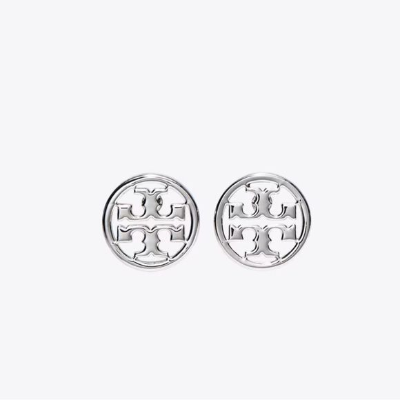 Tory Burch Jewelry - Tory Burch - Silver Miller Stud Earrings